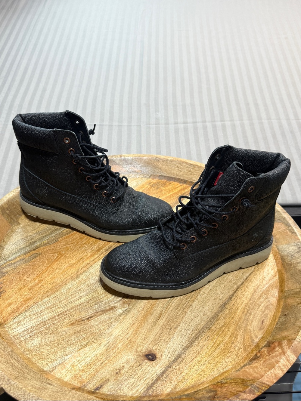 Combat Boots Timberland Black Leather SensorFlex Women’s 7.5